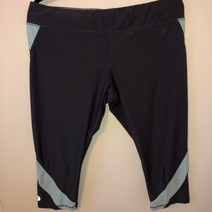 Grey and Teal Avia Leggings